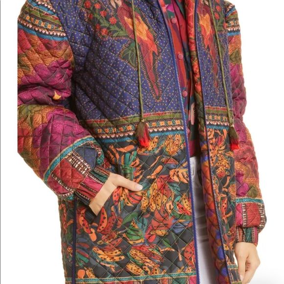 FARM Rio Multicolor Quilted Coat - Picture 5 of 9
